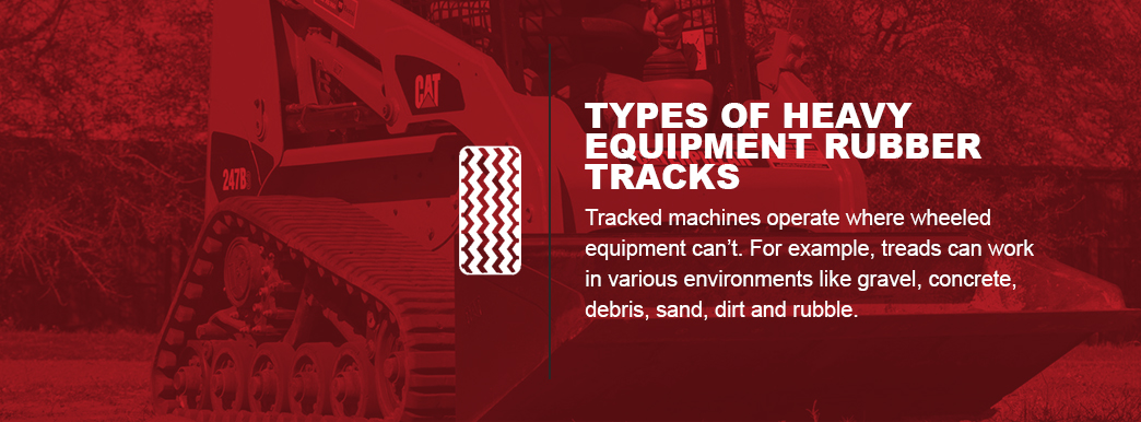 different types of rubber tracks